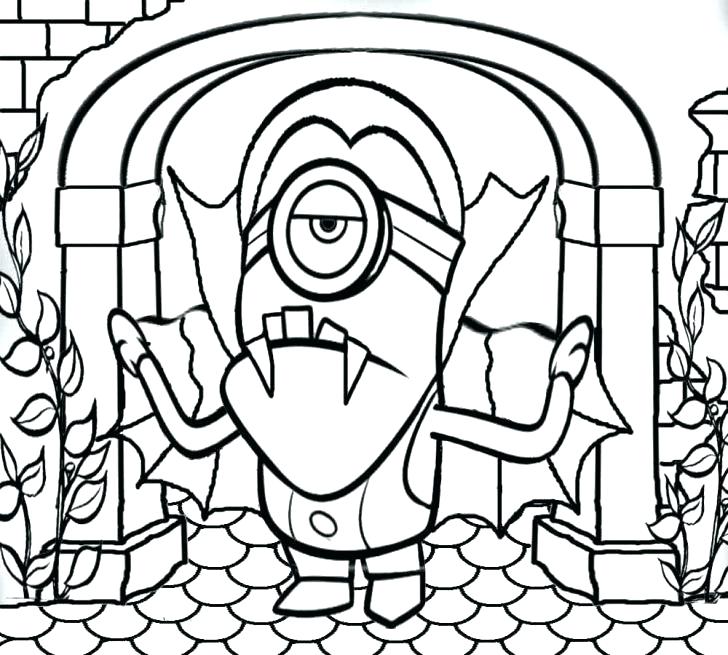 728x655 Monster House Coloring Pages Spooky Coloring Pages Scary Monster