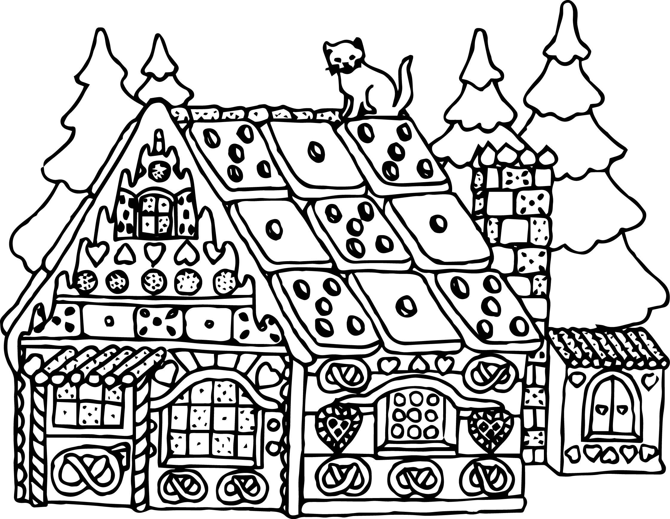 2242x1735 Monster House Coloring Pages Beautiful Christmas Santa Claus House