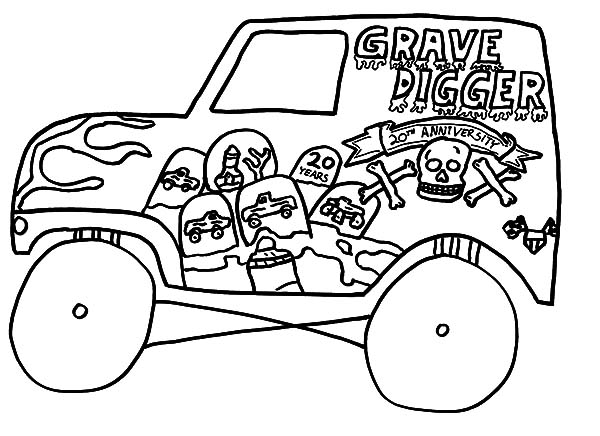 600x436 Kids Drawing Monster Jam Truck Coloring Pages Kids Drawing