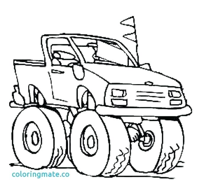 690x647 Pages A Colorier Digger Monster Truck Coloring Page Elegant Free