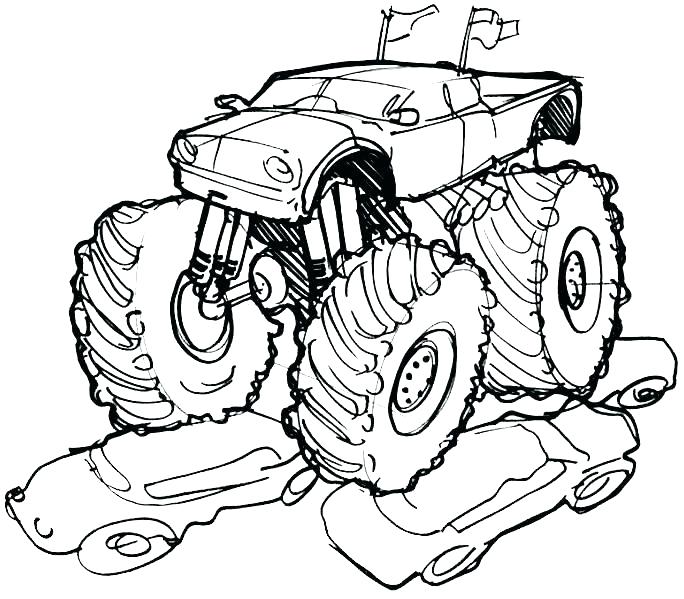 Monster Jam Grave Digger Coloring Pages at GetDrawings | Free download