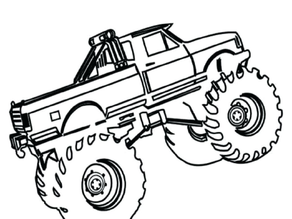 940x705 Monster Jam Coloring Pages To Print Trucks Truck Grave Digger