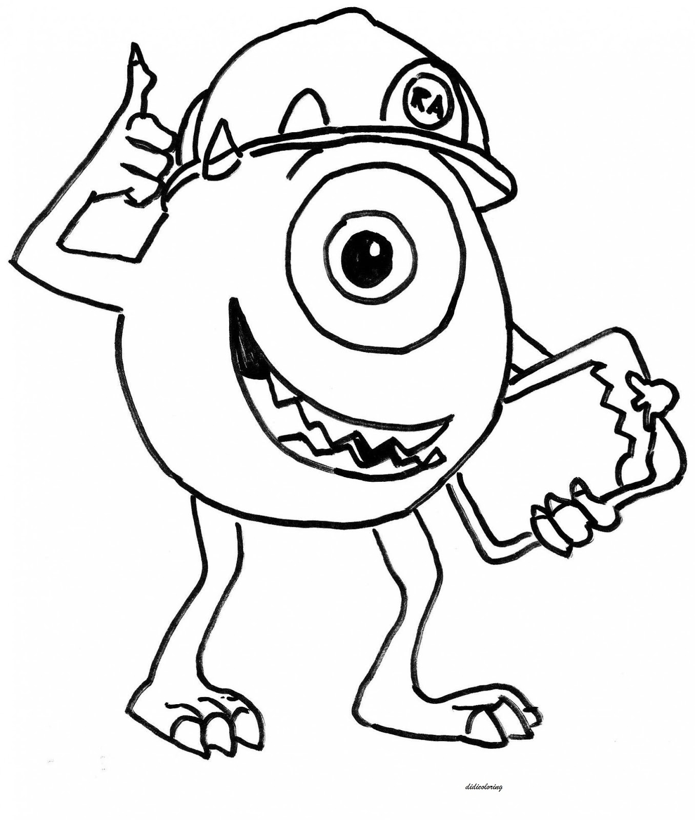 Monster Logo Coloring Pages