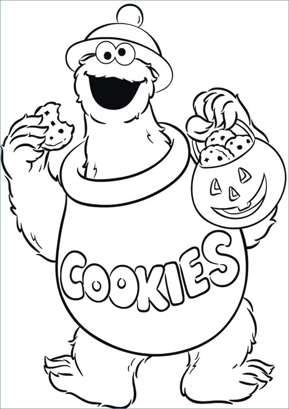 595x842 Coloring Pages Monsters Cookie Monster Halloween Coloring Pages