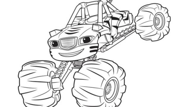 640x360 Blaze And The Monster Machines Coloring Pages