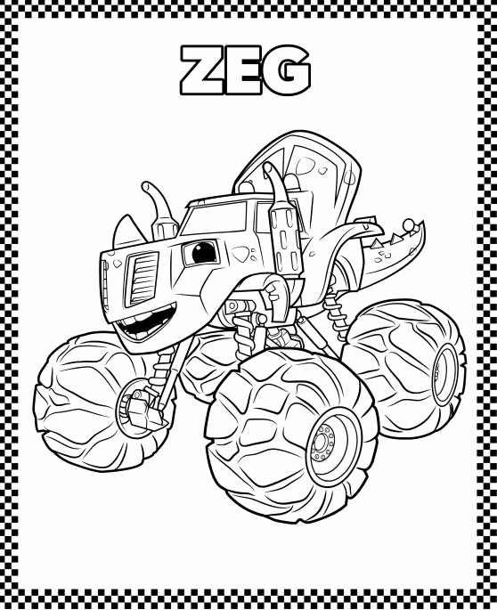 558x685 Blaze And The Monster Machine Coloring Pages Pictures Monster