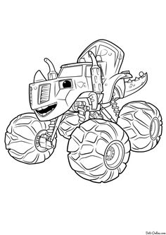236x333 Blaze And The Monster Machines Coloring Pages Parker Is