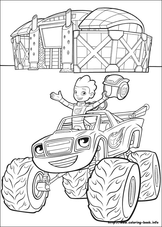 567x794 Blaze And The Monster Machines Coloring Pages On Coloring