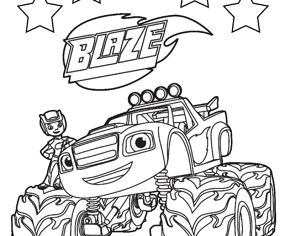 927x768 Modest Ideas Blaze And The Monster Machines Coloring Pages Best