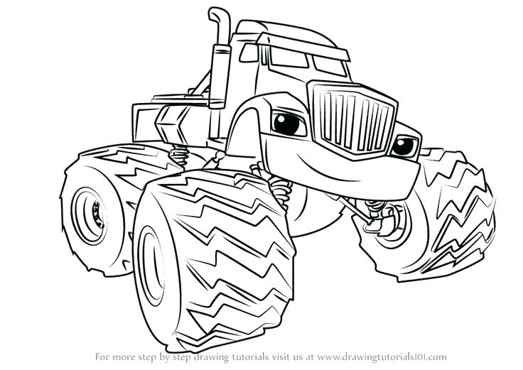 736x521 Blaze And Monster Machines Coloring Pages Also Blaze
