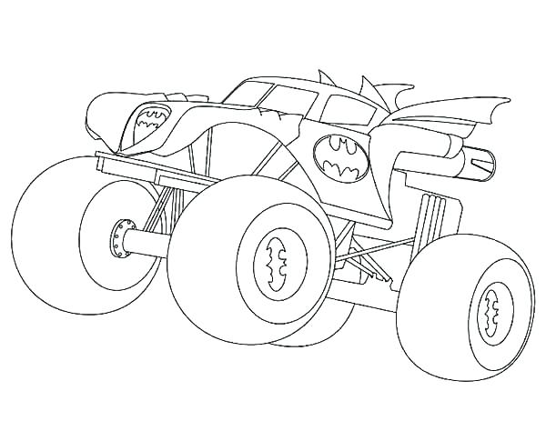 600x463 Monster Jam Coloring Pages Free Printable Truck