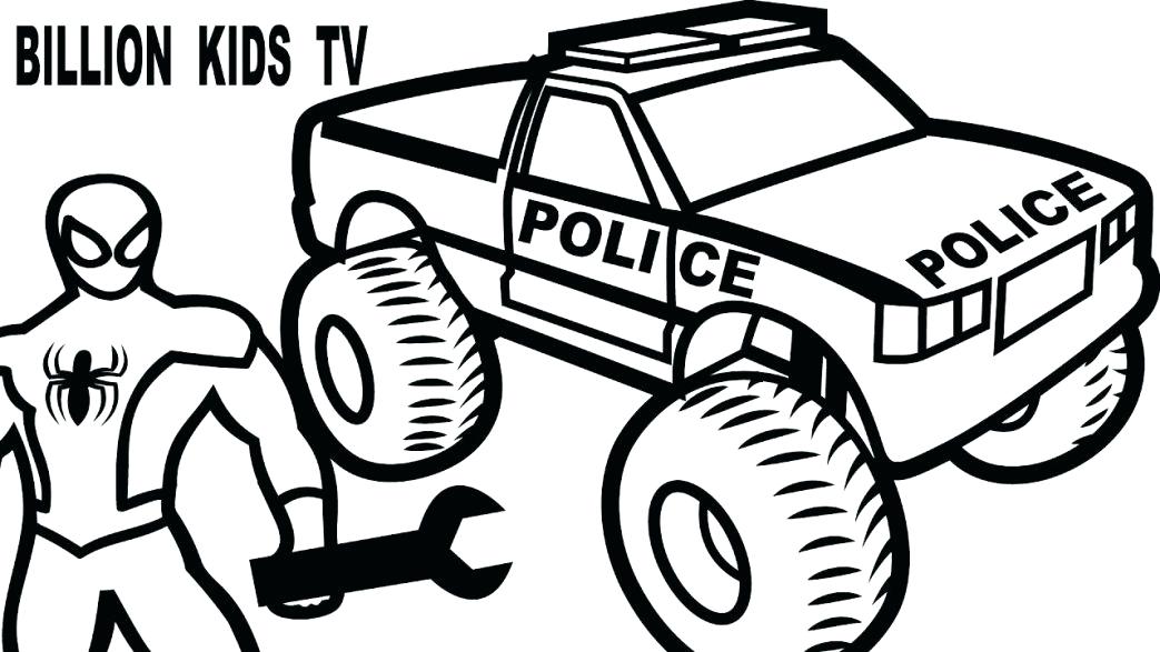 1043x587 Monster Truck Coloring Pages For Kids Monster Truck Coloring Pages