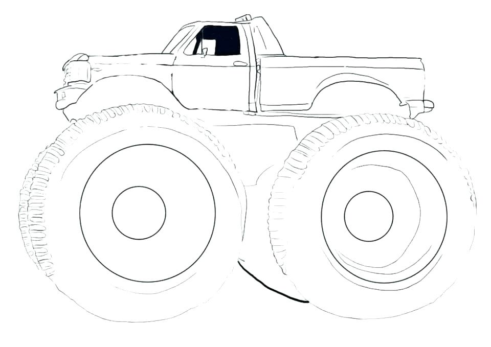 960x679 Monster Mutt Rottweiler Monster Truck Coloring Page