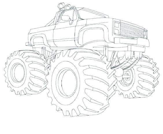 564x465 Free Printable Coloring Pages Of Monster Trucks Kids Coloring