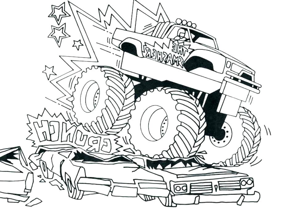 921x678 Monster Truck Coloring Page Coloring Truck Coloring Pages