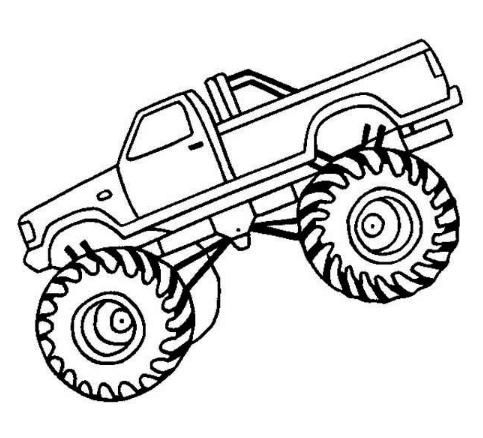 483x438 Monster Trucks Coloring Pages Monster Truck Coloring Pages Cartoon