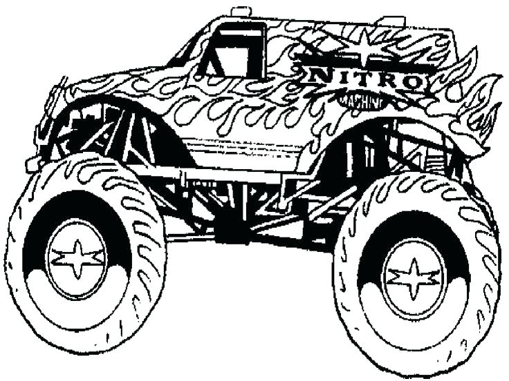 736x552 Grave Digger Coloring Pages Monster Truck Coloring Pages Printable