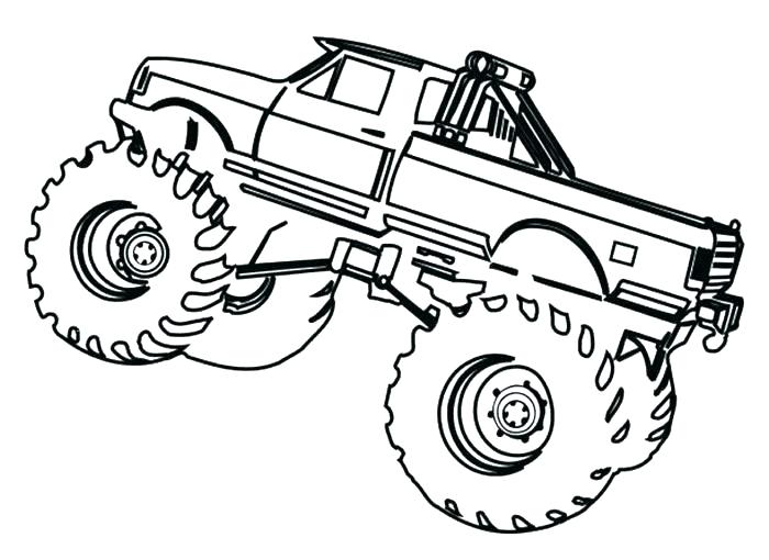 Monster Truck Coloring Pages For Kids at GetDrawings | Free download