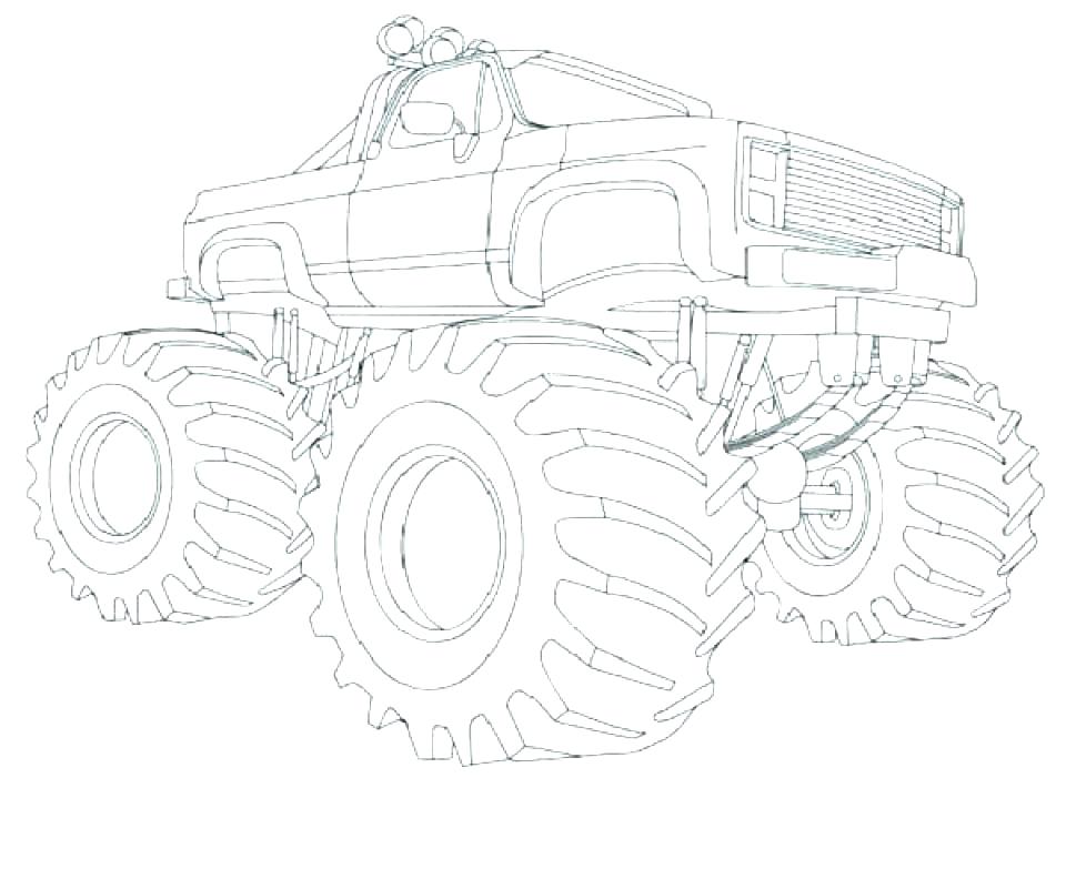 960x792 Monster Trucks Coloring Pages Or Warrior Monster Truck Coloring