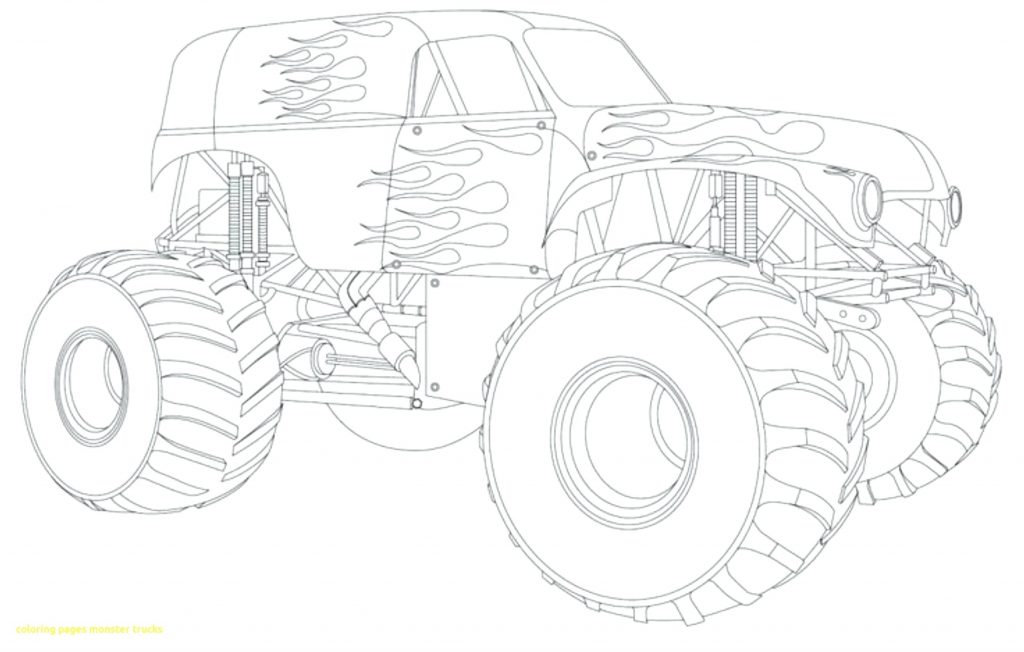 1024x652 Coloring Pages Monster Truck Coloring Pages Trucks With Drawing