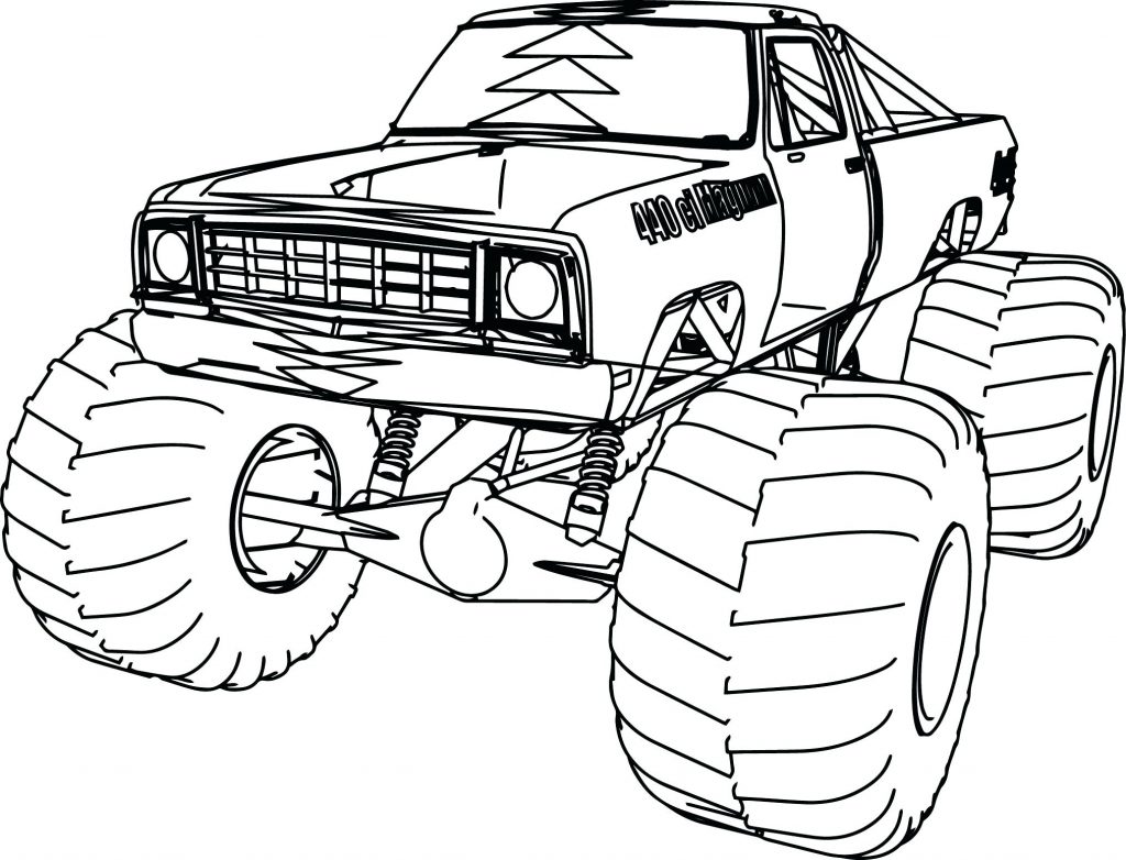 1024x782 Coloring Pages Monster Truck Coloring Page Blue Thunder Pages