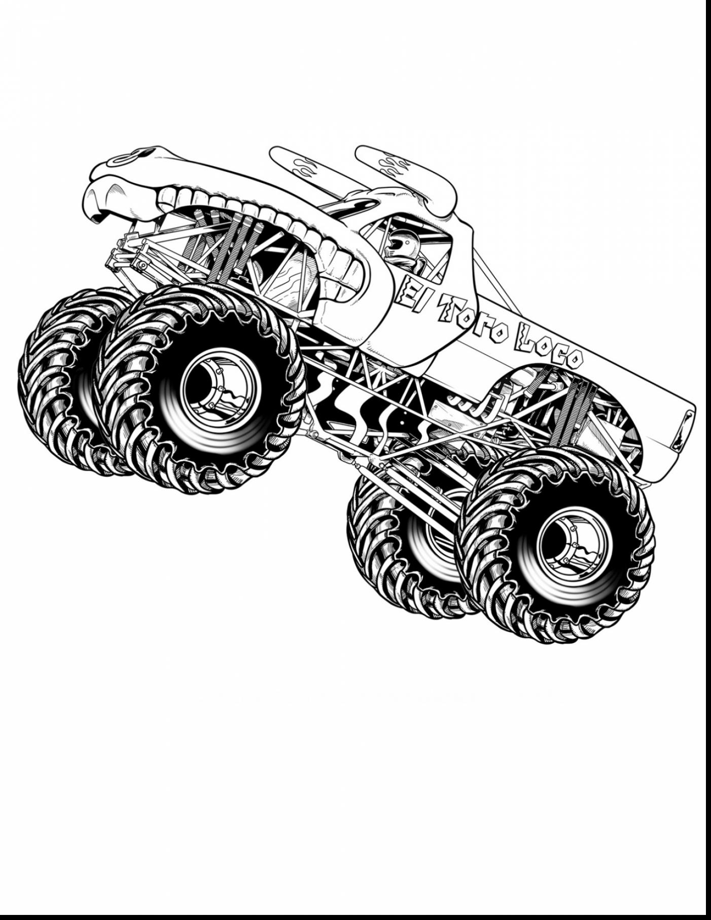 1402x1815 Grave Digger Monster Truck Coloring Pages Printable