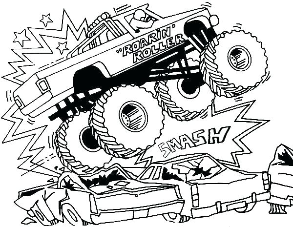 600x465 Bigfoot Coloring Page Monster Truck Coloring Page Free Printable