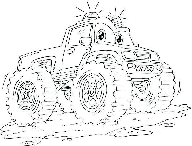 621x471 Monster Truck Coloring Page Monster Truck Pictures To Color