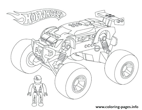600x463 Best Grave Digger Monster Truck Coloring Pages Print Color Page