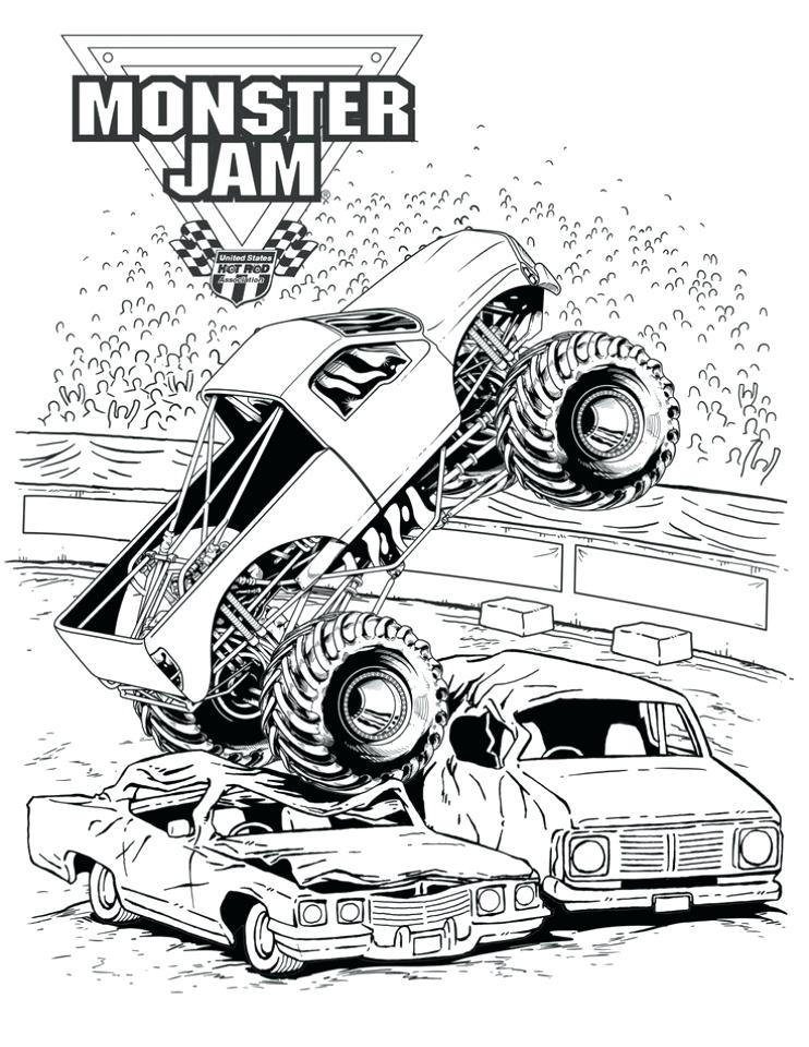 742x960 Monster Truck Coloring Pages Grave Digger Coloring Pages