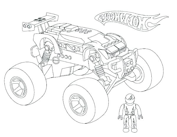 600x463 Monster Trucks Coloring Pages Together With Grave Digger Monster