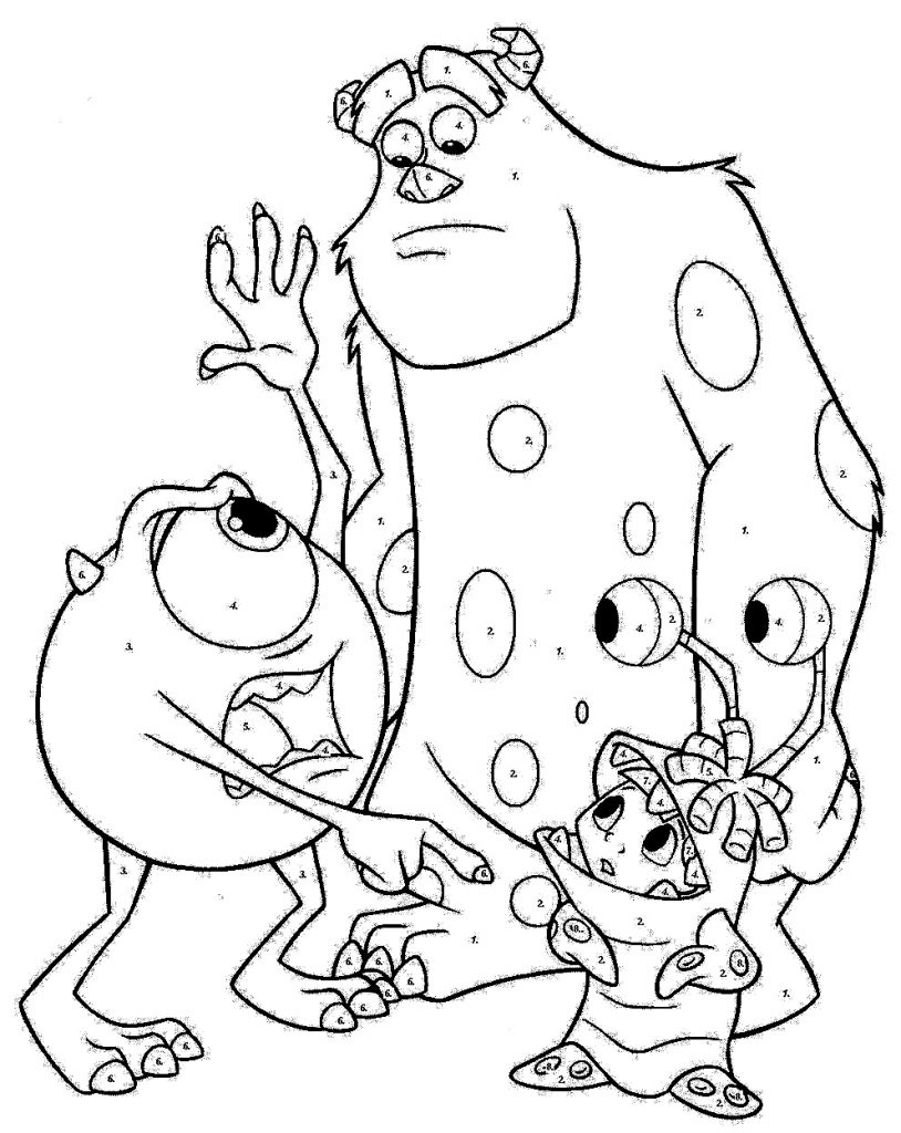 814x1024 Monsters Inc Coloring Pages