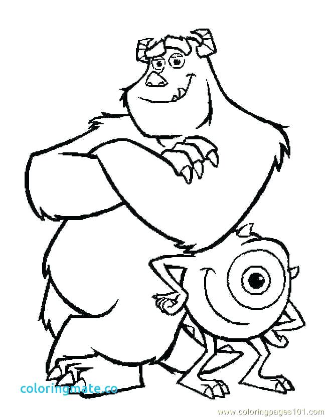 650x832 New Monsters Inc Printable Coloring Pages New Monsters University