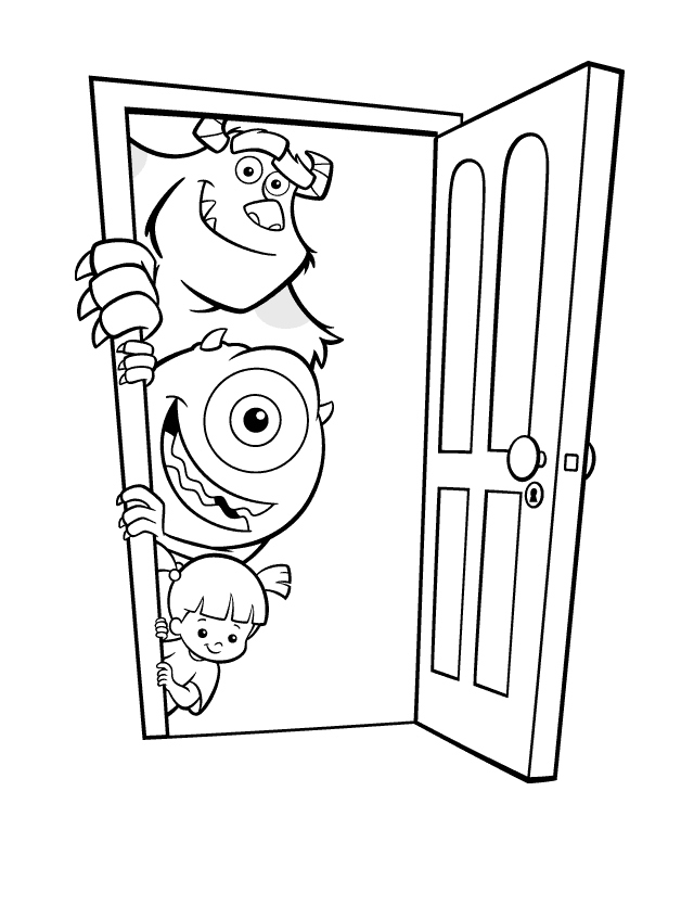 640x835 Monster Inc Coloring Pages New Monsters Inc Coloring Pages