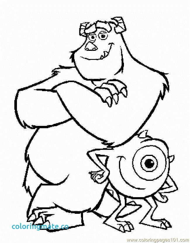 650x832 Sully Monsters Inc Coloring Page