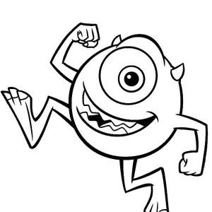 300x300 Sulley Is Trying To Scare You In Monsters Inc Coloring Page Kids