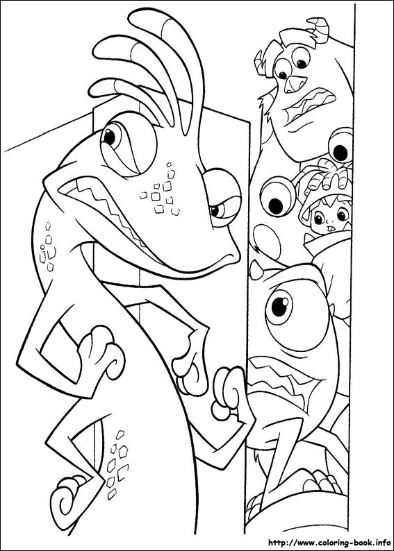 567x794 Monsters, Inc Coloring Picture