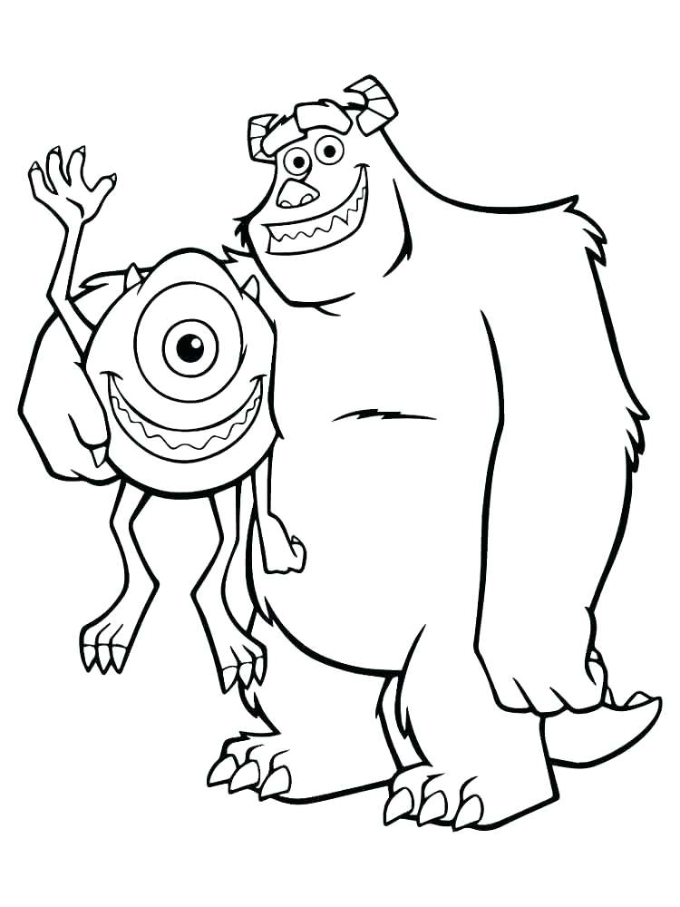 750x1000 Monsters Inc Coloring Pages Monsters Coloring Pages Printable Inc