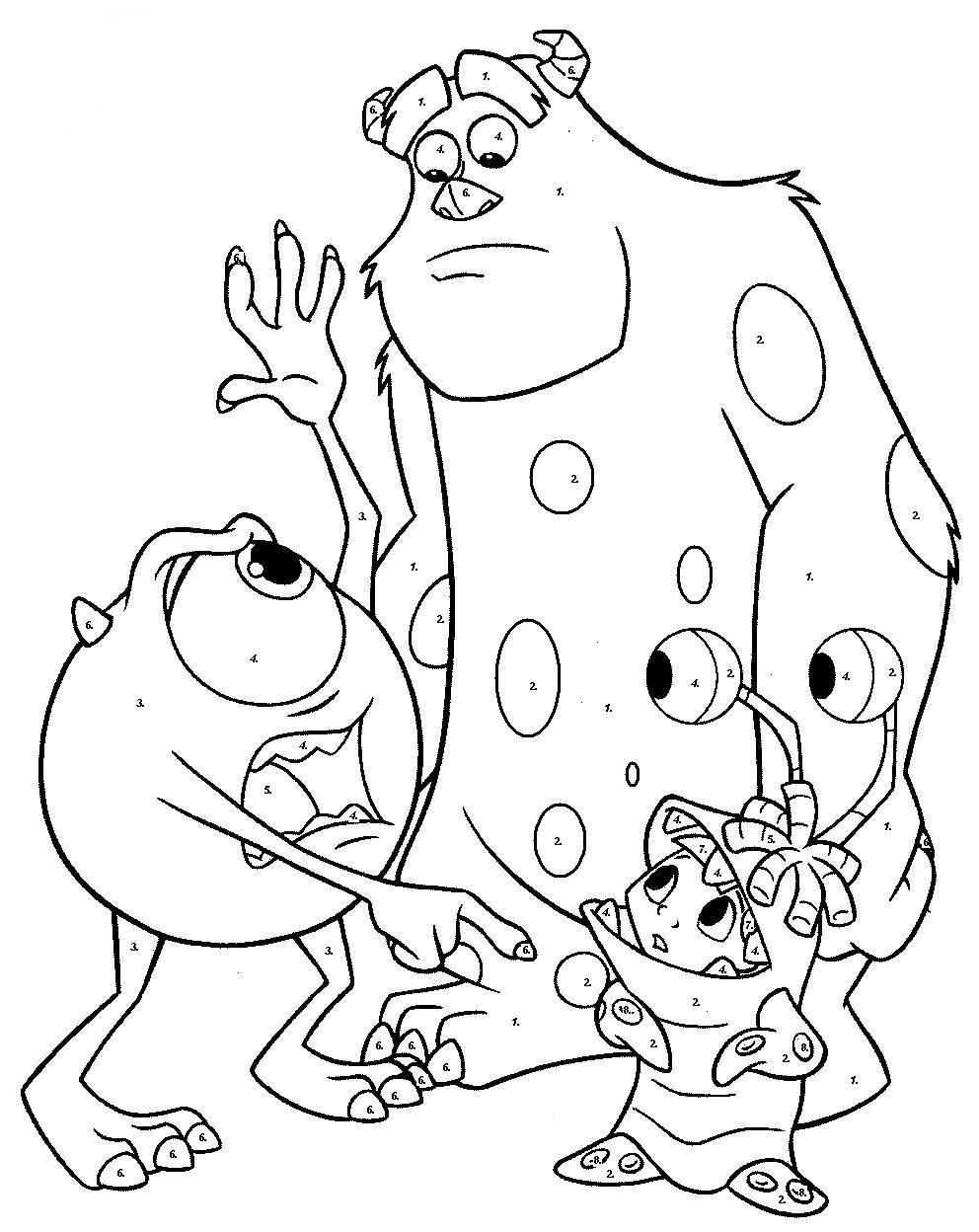 992x1248 Monsters Inc Printable Coloring Pages Gallery Coloring For Kids