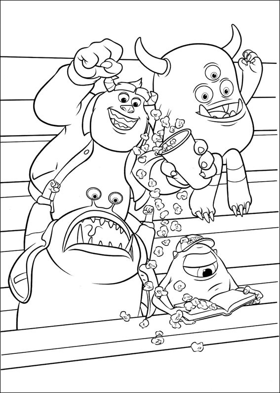 567x794 Monsters Inc University Coloring Pages On Free Minnie Mouse