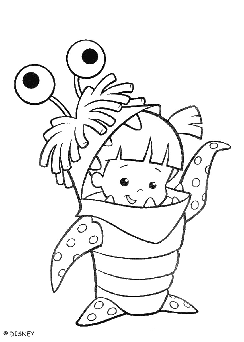 857x1200 Monsters Inc Coloring Pages