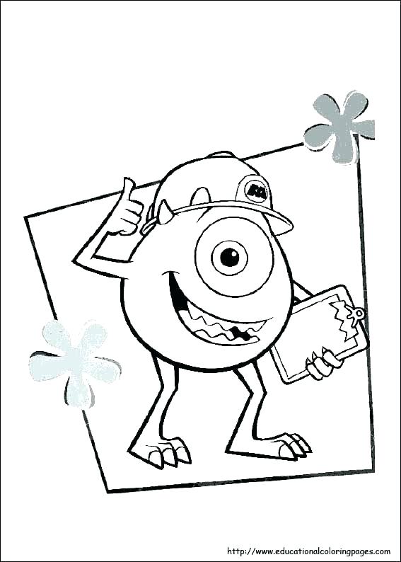 567x794 Monsters Inc Coloring Pages Coloring Pages Monsters Inc Monsters