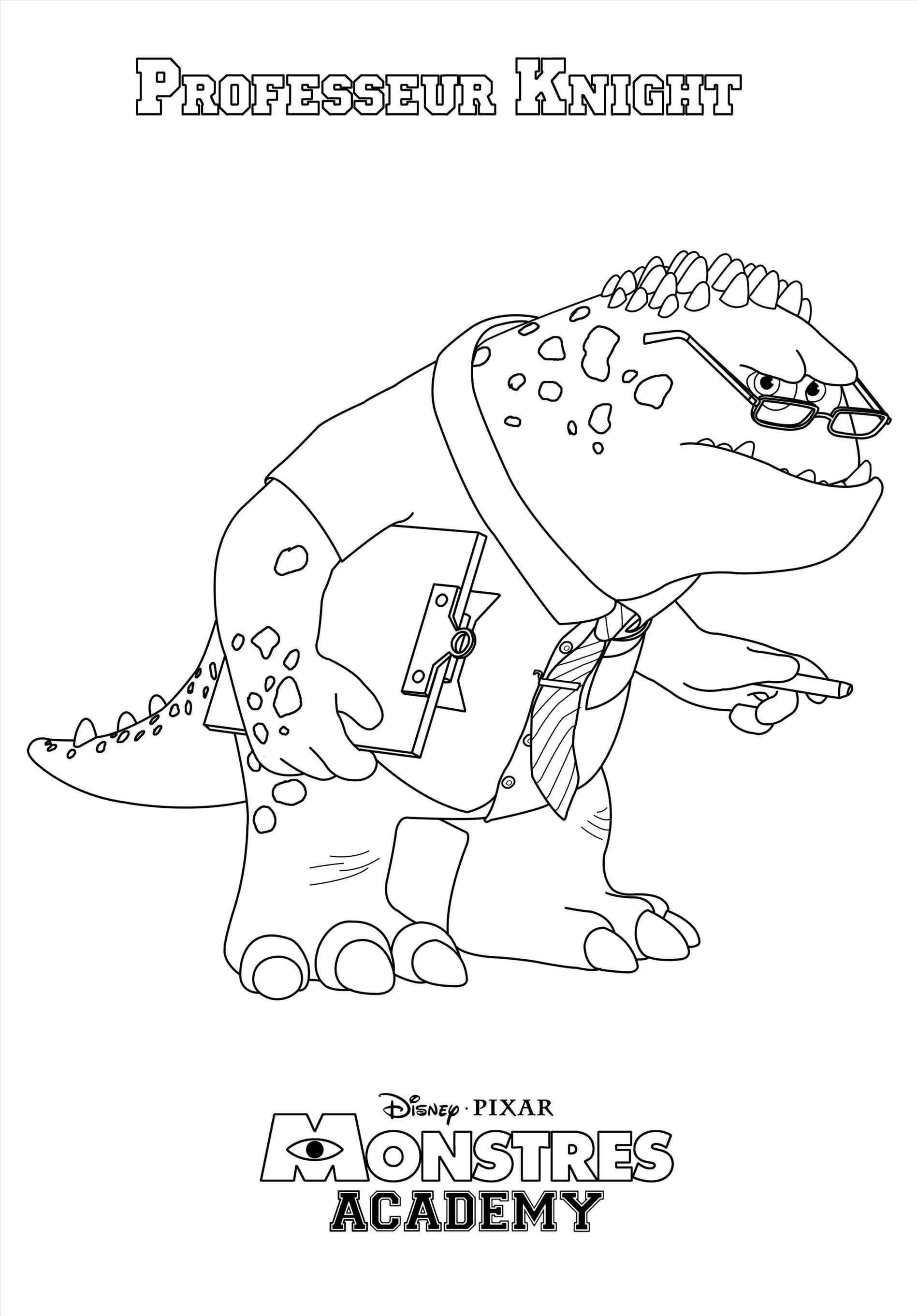 Monsters University Characters Coloring Pages at GetDrawings | Free