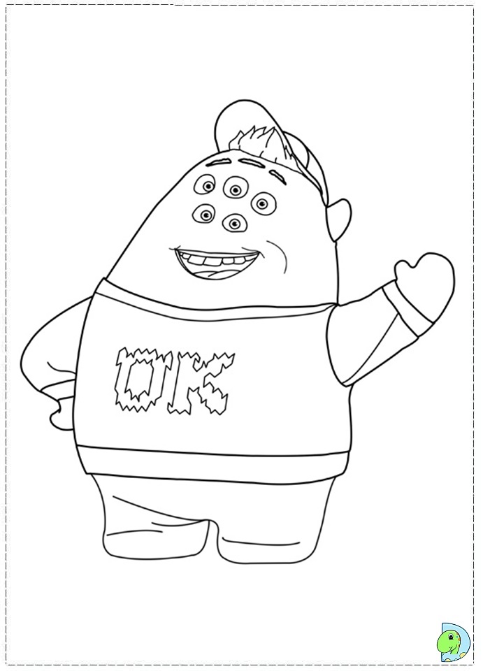 691x960 Monsters University Mike Coloring Pages
