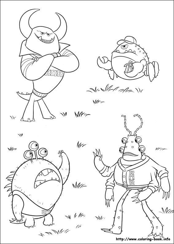 567x794 Monsters University Coloring Pages On Coloring
