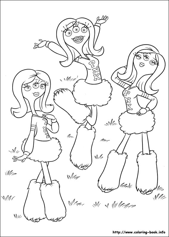 567x794 Monsters University Coloring Picture