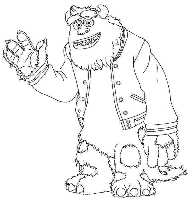 666x706 Monstruo Para Colorear Comfortdom