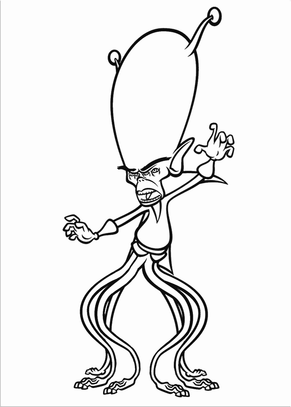1000x1400 Monsters Vs Aliens Coloring Pages