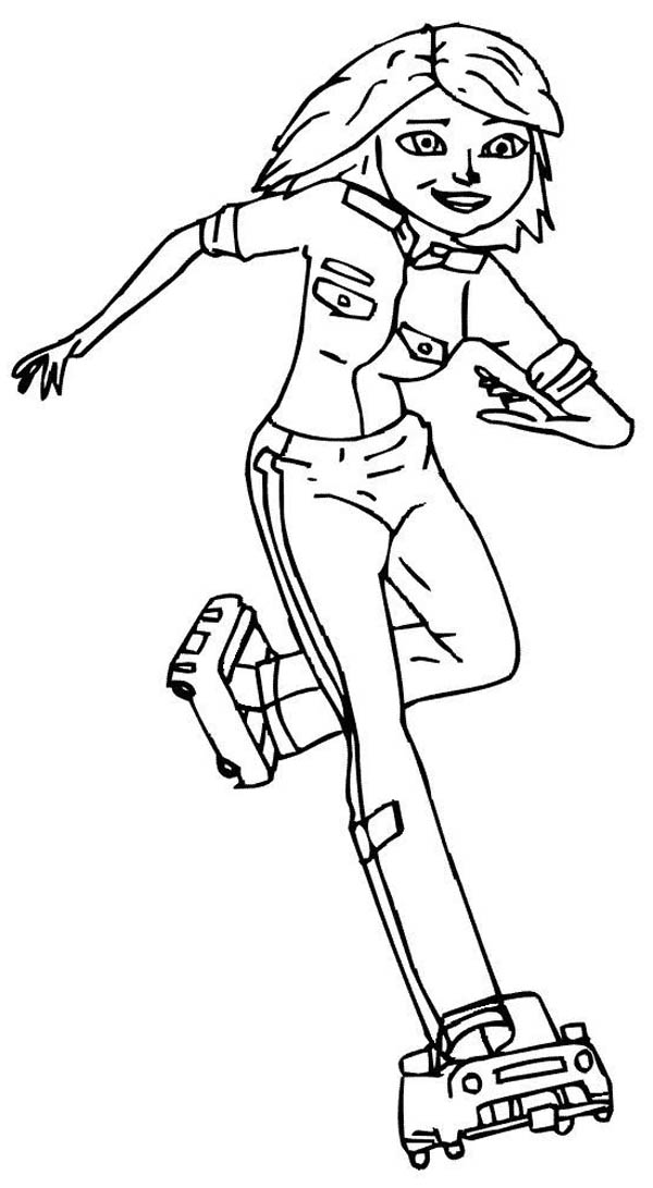 600x1091 Susan Wearing Cars As Shoes In Monster Vs Aliens Coloring Page