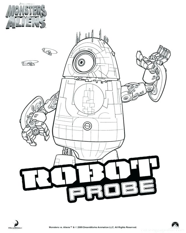 640x800 Monsters Vs Aliens Coloring Pages
